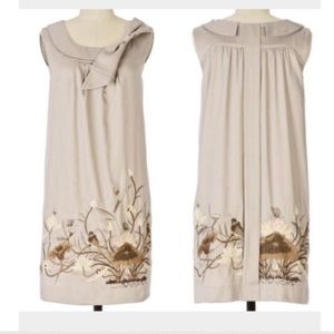 Anthropologie Floreat Finch & Thistle Bird Dress